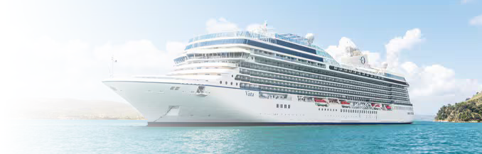 Luxury cruise ship at sea